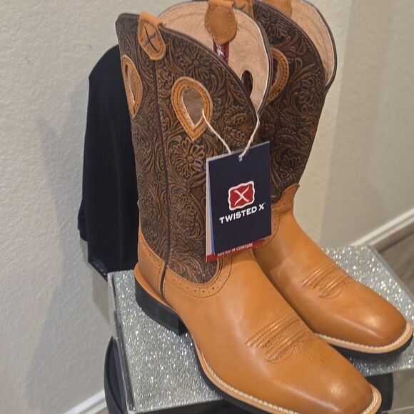 Twisted X Ruff Stock Western Performance Boots- Broad Square Toe - Picture 10 of 13